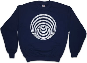 HYPNO CIRCLE I Sweatshirt Pullover Spiral Labyrinth Mystic Hypnotic Circle - Picture 1 of 1