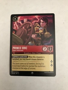 Disney Lorcana Prince Eric Expert Helmsman NON FOIL Super Rare Into The Inklands - Picture 1 of 2