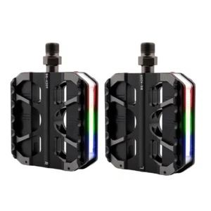 Three Bearing 9/16In Thread LED Light Bicycles Pedals Light Weight Bikes Pedals - Picture 1 of 8