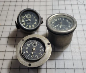 Clock, Auto Dash Phinney Walker Keyless Vintage 1912, 1910s Lot Metal - Picture 1 of 10