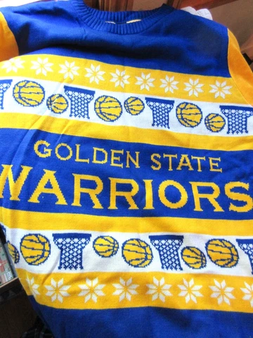 NBA NEW OLD STOCK GOLDEN STATE WARRIORS SIZE MEDIUM SWEATER KLEW BRAND NWOT Cover