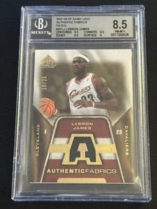 LeBron James 2007-08 Upper Deck SP Game Used Authentic Fabrics BGS 8.5 SSP /25 - Picture 1 of 3