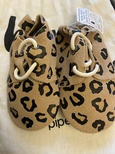 Piper Finn Baby/toddler Animal Print Leather Shoes Bnwt