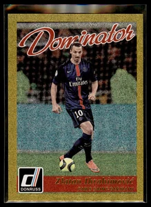 2016-17 Donruss Soccer Dominator GOLD #37 Zlatan Ibrahimovic - PSG - Picture 1 of 2