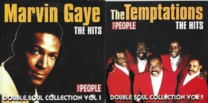 MARVIN GAYE/TEMPTATIONS - DOUBLE SOUL - 2 DISCS - THE PEOPLE PROMO CD - Imagen 1 de 2