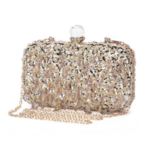 Evening Bag Women's Diamond Clutch Bag Chain Shiny Rhinestone Shoulder Handbag