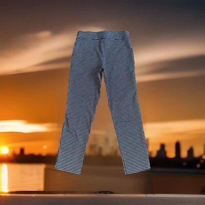 Lindo pantalón de vestir Courtenay blanco y negro grande para mujer 32" cintura spandex Foto 1 de 4