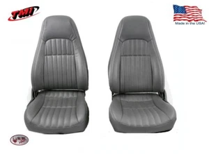 1997- 02 Camaro Highback Seat Upholstery Made by TMI in the US, Dark Grey - Picture 1 of 12