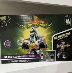 Hasbro Mighty Morphin Power Rangers Dragonzord Set Costruzioni 280 Pezzi - Nuovo - Foto 1 di 6