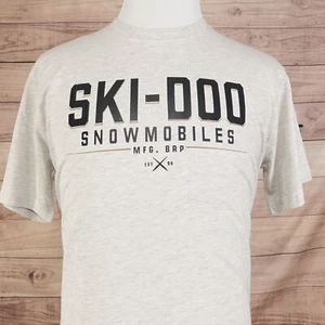 Ski-Doo Racing Ski Doo Snowmobiles Logo Winter Sports T-Shirt Size L Grey New! - Picture 1 of 7