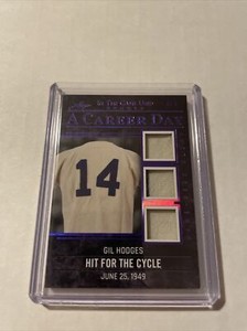 Gil Hodges 2020 Leaf in the Game Patch Relic Serial #3/6  A Career Day