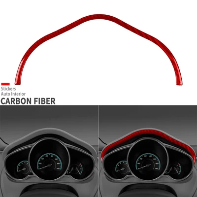 Tablero de instrumentos de fibra de carbono rojo velocímetro cubierta embellecedor para Chevrolet Malibu 2008-2012 Foto 1 de 4