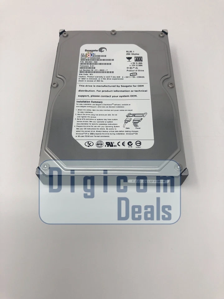 ST3250823NS Seagate 250GB 7200 RPM SATA 3.5" HDD - Image 1 of 1