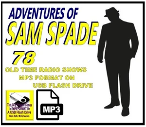 ADVENTURES OF SAM SPADE 78 Select Radio Shows OTR MP3 On USB Flash Drive - Picture 1 of 12