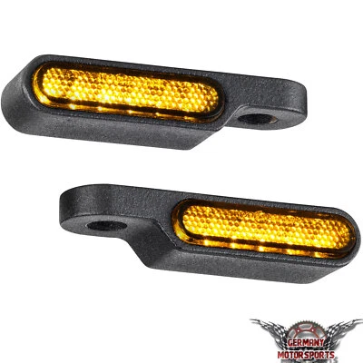 Motorrad LED Mini Blinker Custom für Lenker Armatur Gabel Schwinge e-geprüft  - Bild 1 von 4