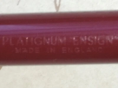 Pluma Estilográfica Vintage Platignum Ensign Primera Calidad M Nueva en Caja De Colección Con Grietas Foto 1 de 4