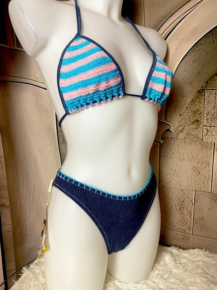 💎 VINTAGE BADEANZUG FEREANA BEACHWEAR 46 MEER BIKINI DAMEN ITALY - Bild 1 von 1