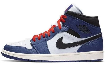 Jordan 1 Mid Deep Azul Real Negro - Talla 852542-400 Foto 1 de 4