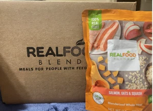 Real Food Blends - Lachs, Hafer & Kürbis - 12 Beutel - Bild 1 von 1