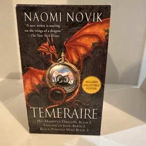 Temeraire Volumes. 1-3Boxed Set Naomi Novik 2007 Paperback Good Trilogy W/Poster - Picture 1 of 16