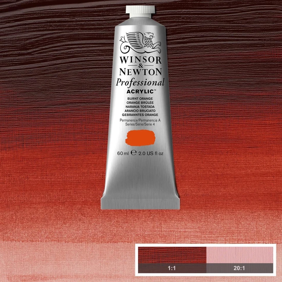 Winsor and Newton Professional Acrylic Burnt Orange - Image 1 of 1