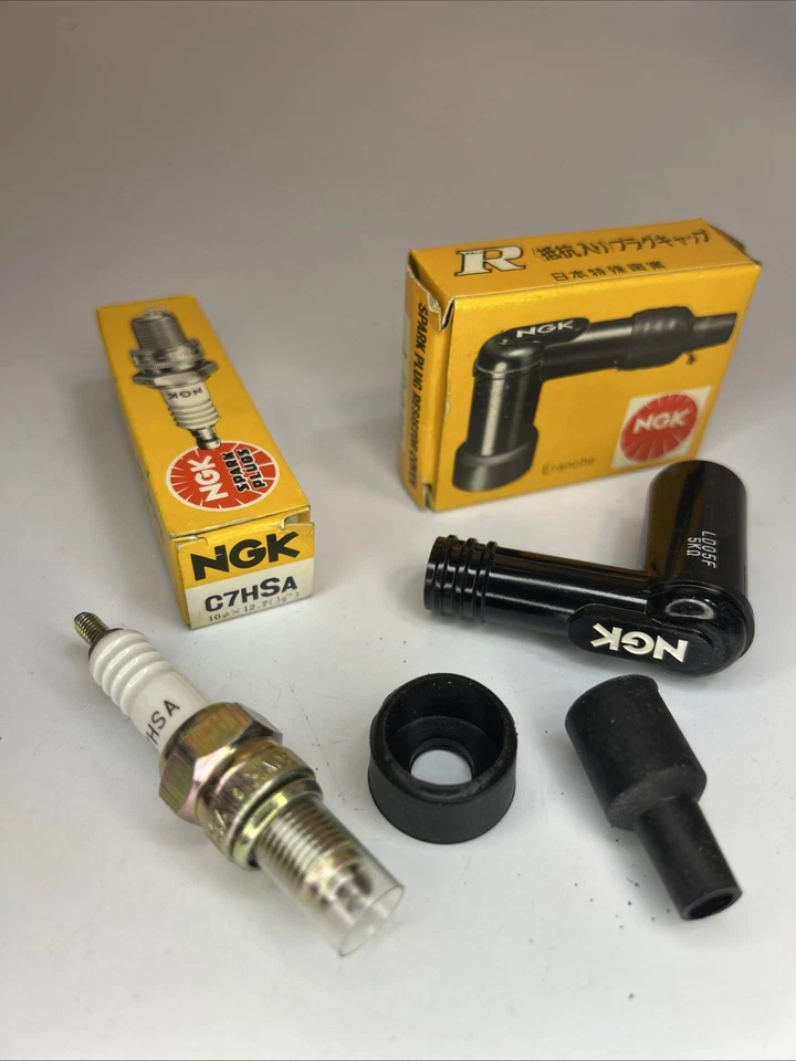 LD05F NOVA TAMPA DE VELA DE IGNIÇÃO NGK + vela de ignição C7hSa HONDA CB200 SUZUKI DR250 - Imagem 1 de 4