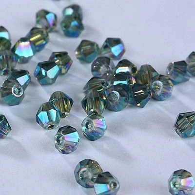 New 2mm 1000pcs Bicone Crystal Glass bead Loose Crafts Beads Jewelry Making - Image 1 of 4