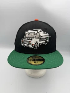 Sombrero de camión de tacos Fresno Grizzlies MLB New Era 59Fifty ajustado talla 6 7/8 ¡Raro!! - Imagen 1 de 10