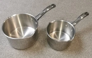 Meyer Select 2.8l 3qt & 1.4l 1-1/2qt Saucepans Quality 18/10 Stainless Steel - Picture 1 of 5