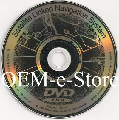 2000 Honda Odyssey & 2000 Acura TL RL Navigation Black DVD Map United States CD - Image 1 of 3