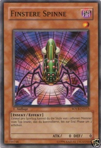 Yu-Gi-Oh 3x Finstere Spinne - - - SOVR - Bild 1 von 1