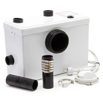 Wiltec 3/1 Schmutzwasser Fäkalien Hebeanlage WC Häcksler Kleinhebeanlage 600W