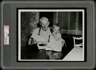 Honus Wagner 1952 tipo 1 lectura de foto nieta 7x9 noticias internacionales PSA Foto 1 de 4
