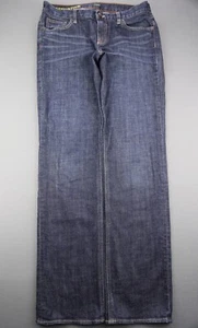 Women's 2009 J.Crew Matchstick Low Rise Straight Jeans Dark Size 30 (Msr 31x31) - Picture 1 of 8
