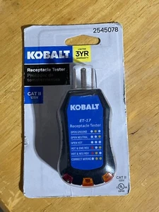Probador de salida Kobalt Receptacle GFCI totalmente nuevo - Imagen 1 de 1
