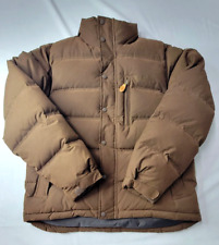 Timberland Brown Goose Down Puffer Jacket Mens Size Large L Outdoors Hiking