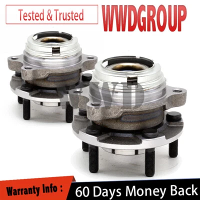 2x Front Wheel Hub Bearing For INFINITI Q50 Q60 Q70 G37 QX50 QX70 M35 M37 AWD Foto 1 de 4