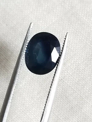 AIG Certified 2.45 Ct Natural Dark Blue Sapphire Gemstone for engagement Ring - Image 1 of 4