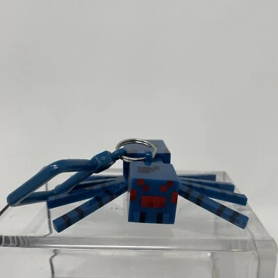 Minecraft Blue Spider Keychain  - Image 1 of 4
