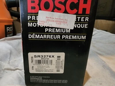 Motor De Arranque Bosch SR3276X Reman Se Adapta 92-94 Toyota Paseo 1.5L-L4 Foto 1 de 2