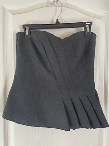 NEW Trina Turk Sleeveless Blouse Gray Size 6 - Picture 1 of 6