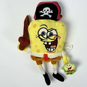 Bob Esponja Pantalones Cuadrados Pirata Nanco 12” Peluche Peluche con Etiquetas 2003 - Imagen 1 de 2