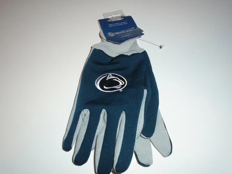 Penn State Nittany Lions WinCraft Polyester Gloves With PVC Gripper Dots NWT Cover