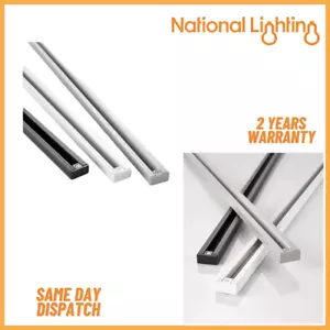 Single Circuit Track Pendant Lighting Track Light (1-3m) White/Black/Silver - Picture 1 of 27