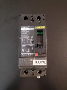 SQUARE D / HG150 70A / 2 Pole , Circuit Breaker, HGL26070 - Picture 1 of 2