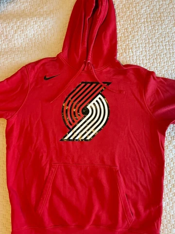 Nike NBA Portland Trail Blazers Logo Hoodie Men’s XXL Cover