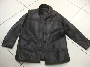 DISTRESSED LEATHER JACKET 24 22 WESTERN BOYFRIEND vintage brown soft elements - Picture 1 of 14