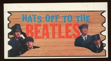 1964 Topps Beatles Plaks: Hats Off To The Beatles Trading Card #31
