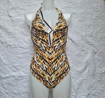 Nuevo Traje de Baño Maryan Mehlhorn Estampado Vida Silvestre Talla 14B IT46B, US 12B, DE 42B NUEVO CON ETIQUETAS Foto 1 de 4