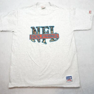 Vintage Nutmeg NFL Dolphins T-Shirt XL Cotton Embroidered USA - Picture 1 of 10